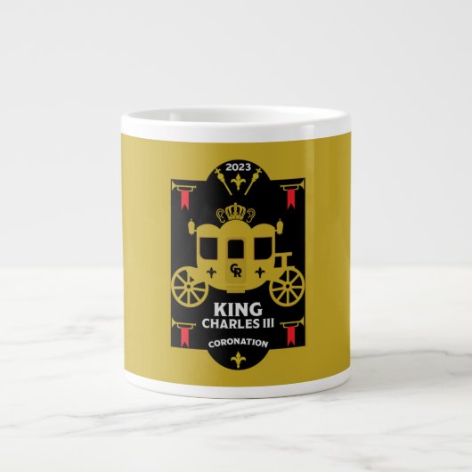 King Charles III British Coronation 2023 Jumbo-Tasse (Vorderseite)