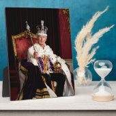 King Charles III Buckingham Palace Porträt Fotoplatte (Seite)