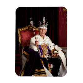 King Charles III Buckingham Palace Porträt Magnet
