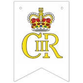 King Charles III bunting - Coronation Party Wimpelkette (Zweite Fahne)