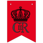 King Charles III bunting - Coronation Party Wimpelkette (Erste Fahne)