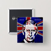 King Charles III Button (Vorne & Hinten)