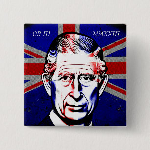 King Charles III Button