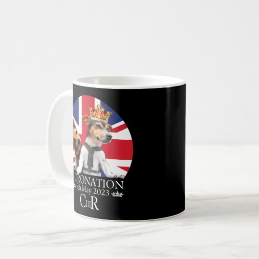 King Charles III Coronation Britische Fahne The Ki Kaffeetasse (Vorderseite Links)