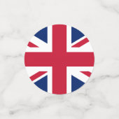 King Charles III Coronation, Britische Flagge Konfetti (Klein Vorderseite)