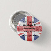 King Charles III Coronation Button (Vorne & Hinten)