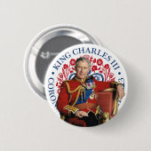 King Charles III Coronation Button (Vorne & Hinten)