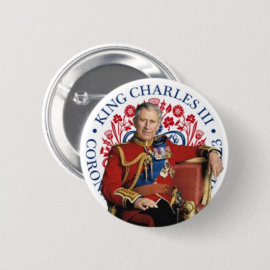 King Charles III Coronation Button (Vorne & Hinten)