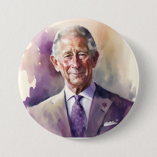 King Charles III Coronation Button (Vorderseite)