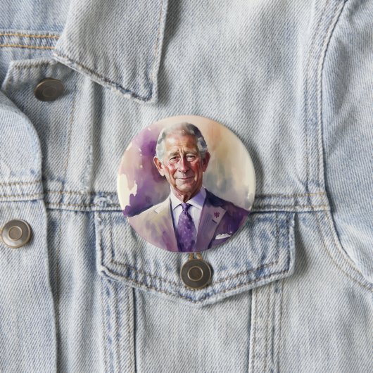 King Charles III Coronation Button (Beispiel)