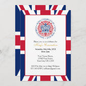 King Charles III Coronation Celebration Party Einladung (Vorne/Hinten)