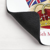 King Charles III Coronation Crown and Flags Mousepad (Ecke)