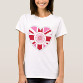 King Charles III Coronation Emblem Red Logo T-Shirt (Vorderseite)