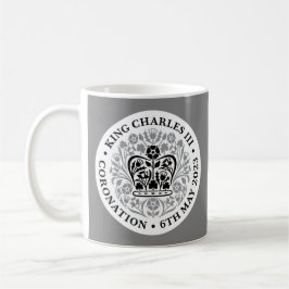 King Charles III Coronation Emblem Tee/Kaffee Tass Kaffeetasse
