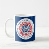 King Charles III Coronation Emblem Tee/Kaffee Tass Kaffeetasse (Links)