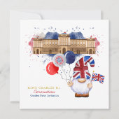 King Charles III Coronation Fun Customized Party Einladung (Vorderseite)