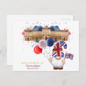 King Charles III Coronation Fun Patriotic Custom Postkarte (Vorne/Hinten)