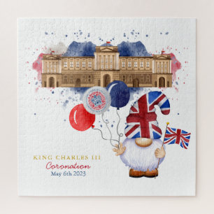 King Charles III Coronation Fun Patriotic Custom Puzzle