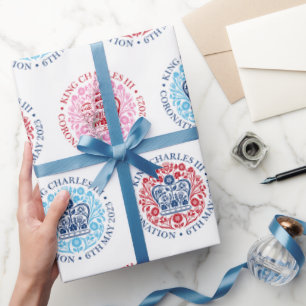 KING CHARLES III CORONATION GESCHENKPAPIER