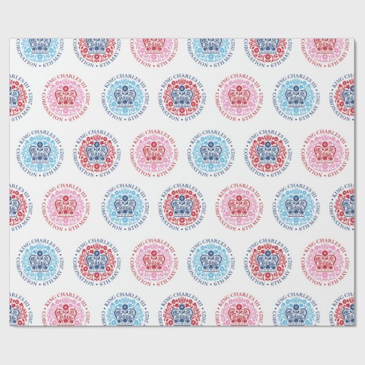 KING CHARLES III CORONATION GESCHENKPAPIER (Flach)