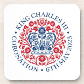 King Charles III Coronation Getränkeuntersetzer (Vorderseite)