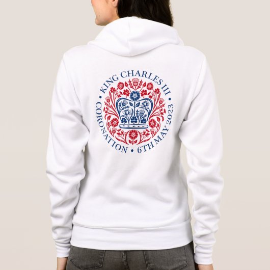 King Charles III Coronation Hoodie (Rückseite)