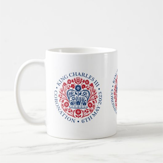 King Charles III Coronation Kaffeetasse (Links)