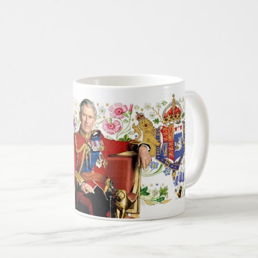 King Charles III Coronation Kaffeetasse (VorderseiteRechts)