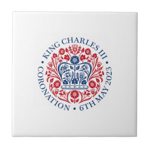 King Charles III Coronation Keramik Tile Fliese