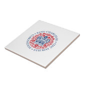 King Charles III Coronation Keramik Tile Fliese (Seite)