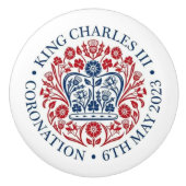 King Charles III Coronation Keramikknauf (Vorderseite)