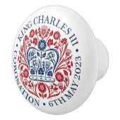 King Charles III Coronation Keramikknauf (Rechts)