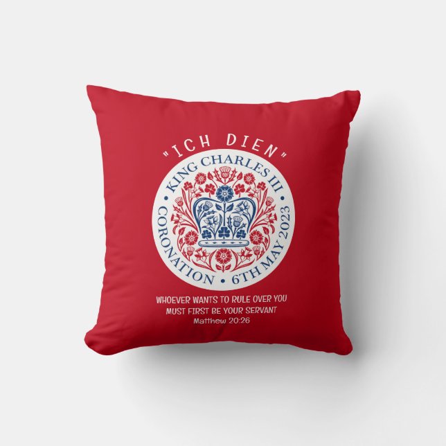 KING CHARLES III Coronation Kissen (Vorderseite)