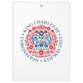 King Charles III Coronation Klemmbrett (Rückseite)