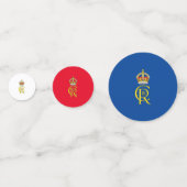 King Charles III Coronation Konfetti (Rückseiten)