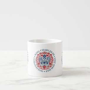King Charles III Coronation Logo Gedenktasse Espressotasse