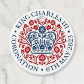 King Charles III Coronation Logo Geschenkanhänger (Rückseite)