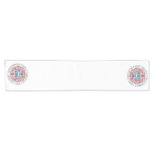King Charles III Coronation Logo Table Runner Kurzer Tischläufer (Horizontal)