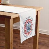 King Charles III Coronation Logo Table Runner Kurzer Tischläufer (Beispiel)