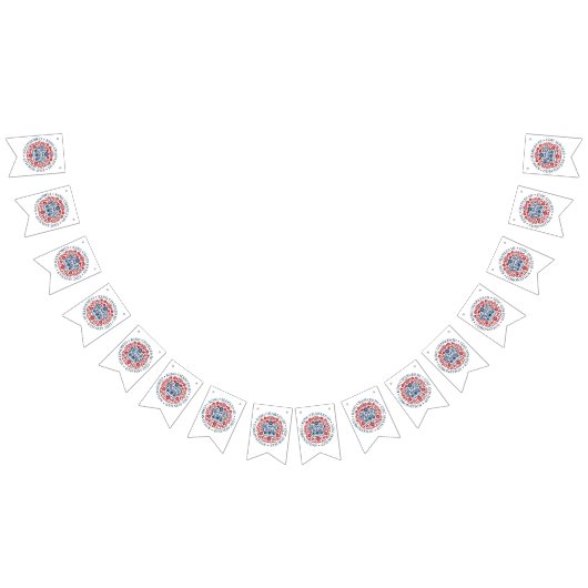 King Charles III Coronation Logo Wimpelkette (Alle)