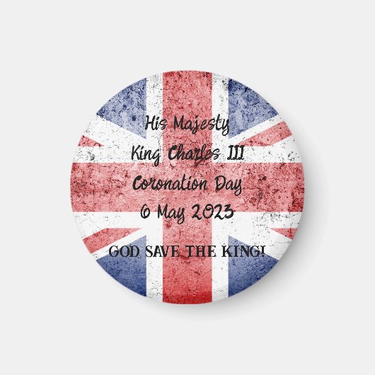 King Charles III Coronation Magnet (Vorne)