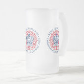 King Charles III Coronation Mattglas Bierglas (VorderseiteRechts)