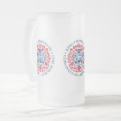 King Charles III Coronation Mattglas Bierglas (Vorderseite Links)