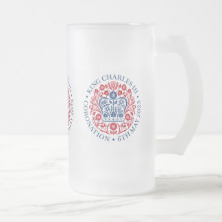 King Charles III Coronation Mattglas Bierglas