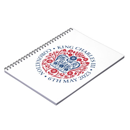 King Charles III Coronation Notizblock (Linke Seite)