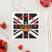 King Charles III Coronation Paper Plate Serviette (Beispiel)
