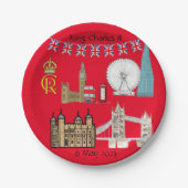 King Charles III Coronation Pappteller (Vorderseite)