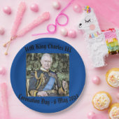 King Charles III Coronation Pappteller (Party)