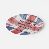 King Charles III Coronation Pappteller (Schrägansicht)