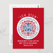 KING CHARLES III Coronation Postkarte (Vorne/Hinten)